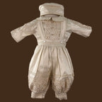 ropón bautizo niño príncipe sin saco camisa con cristales y perlas bordados jb1519h