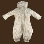 ropón de bautizo niño estilo príncipe con perlas bordadas a mano conjunto completo jb083h perla